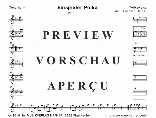 Product gallery: Page 8 of 11 Einspieler Polka, , (woodwind and brass)