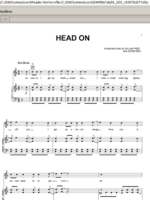 Produktgalerie: Seite 1 von 1 Head On, Pixies, Gesang, Gitarre, Klavier