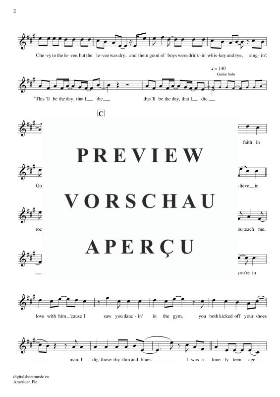 Product gallery: Page 3 of 8 American Pie , Mc Lean, Don, Trumpet in B-flat