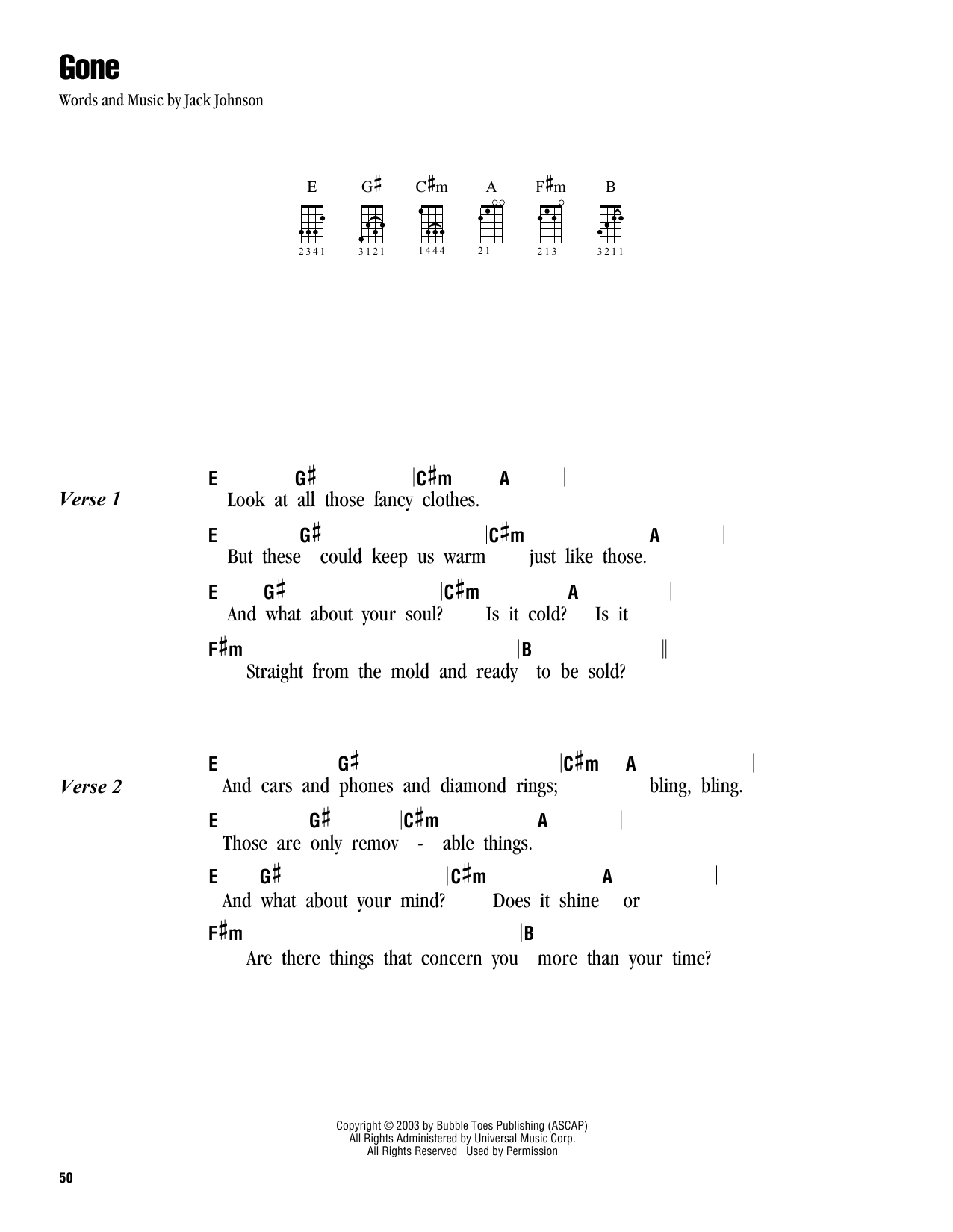 Product gallery: Page 1 of 1 Gone, Jack Johnson