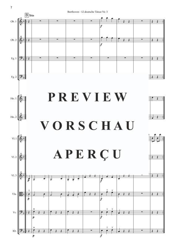 Produktgalerie: Seite 9 von 11 Deutscher Tanz Nr. 3, , Jugendkammerorchester