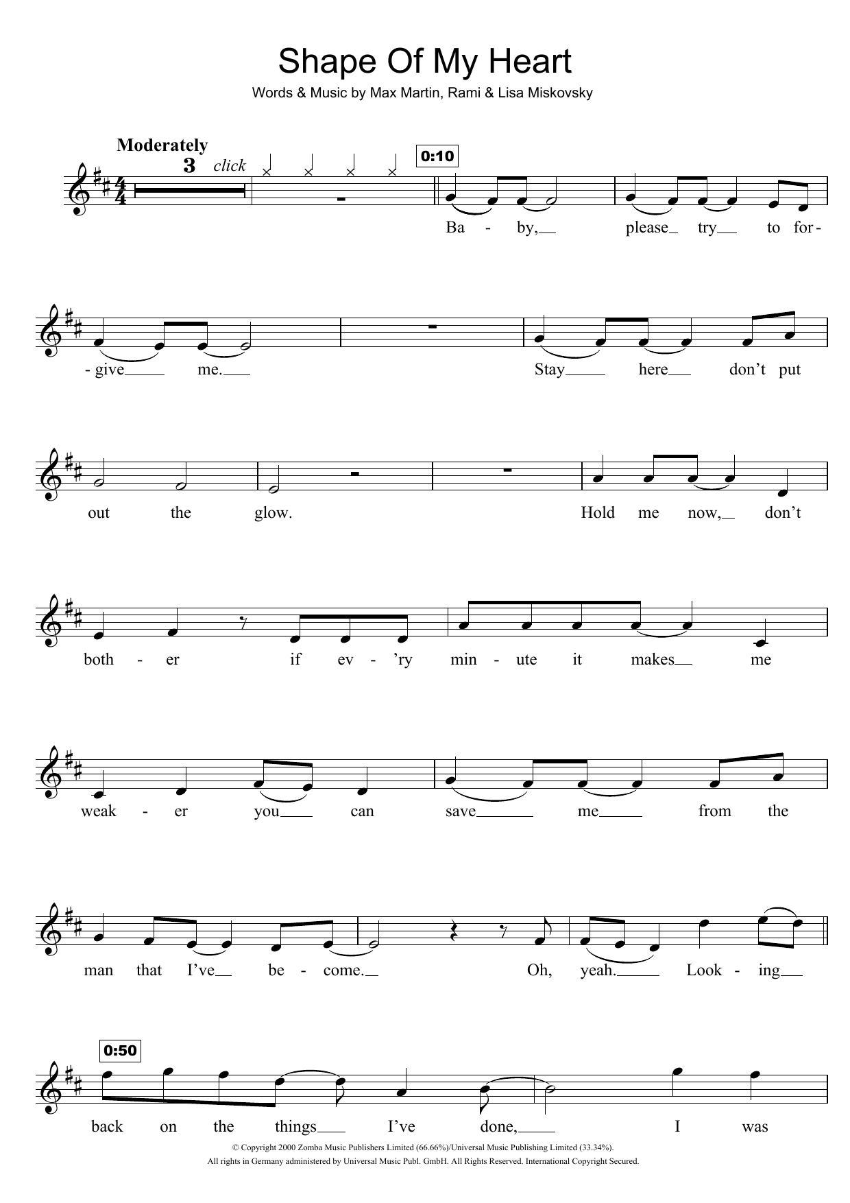 Product gallery: Page 1 of 1 Shape Of My Heart, Backstreet Boys
