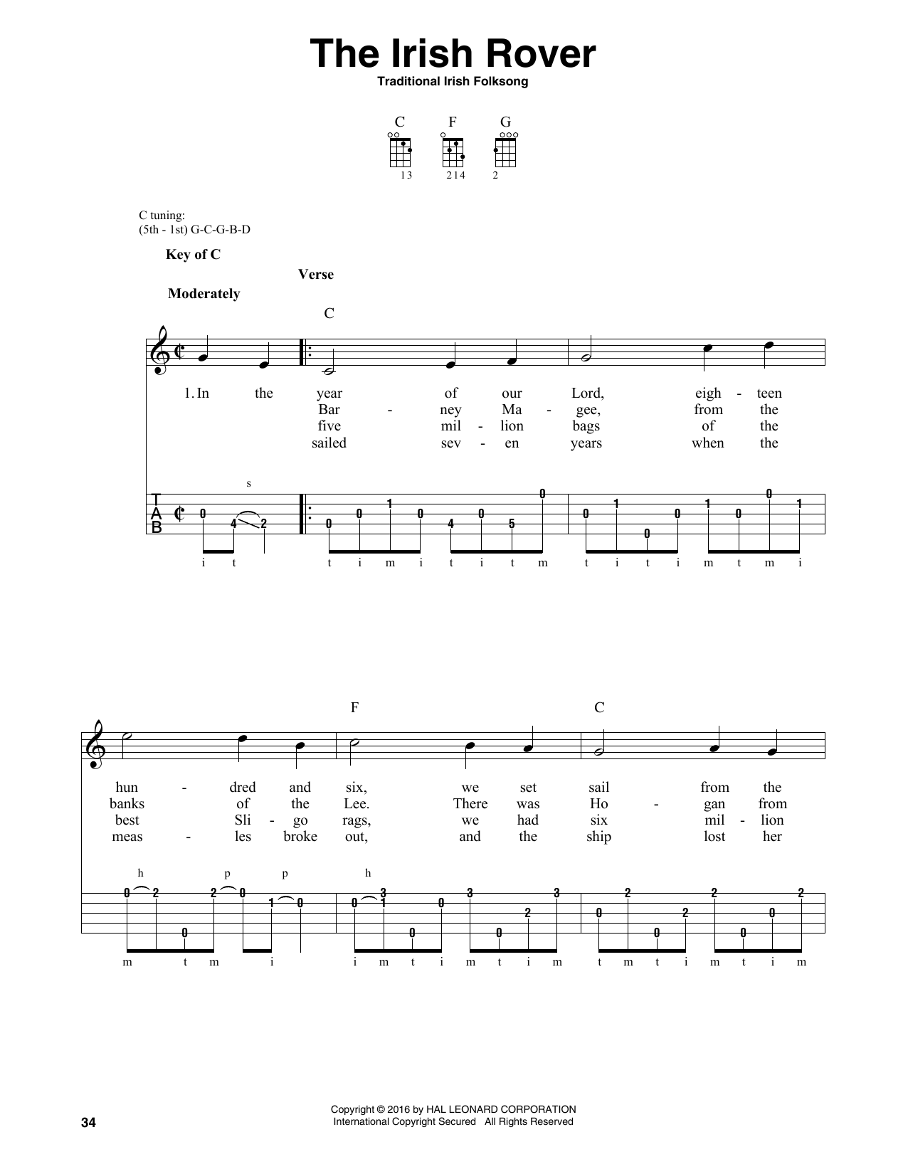 Product gallery: Page 1 of 1 The Irish Rover, Traditional Irish Folk Song