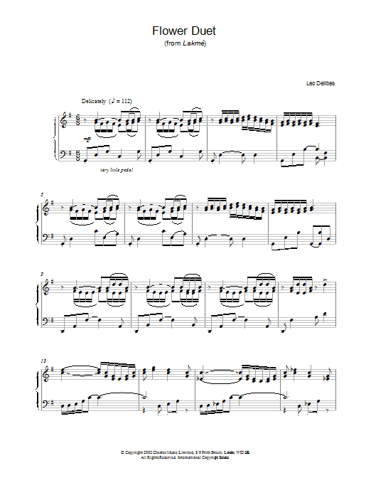 Product gallery: Page 1 of 1 Flower Duet, Leo Delibes