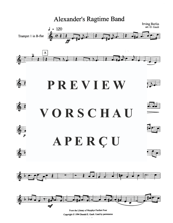 Produktgalerie: Seite 7 von 11 Alexander's Ragtime Band, , Blechbläserquartett