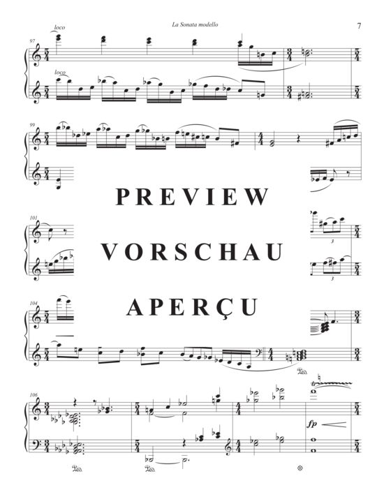 gallery: La Sonata modello , , Klavier Solo