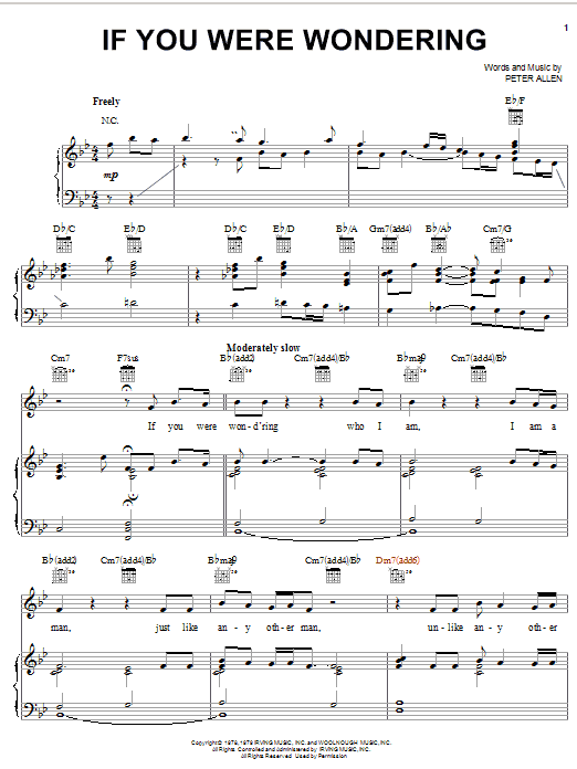 Produktbild zu: If You Were Wondering (from The Boy From Oz)