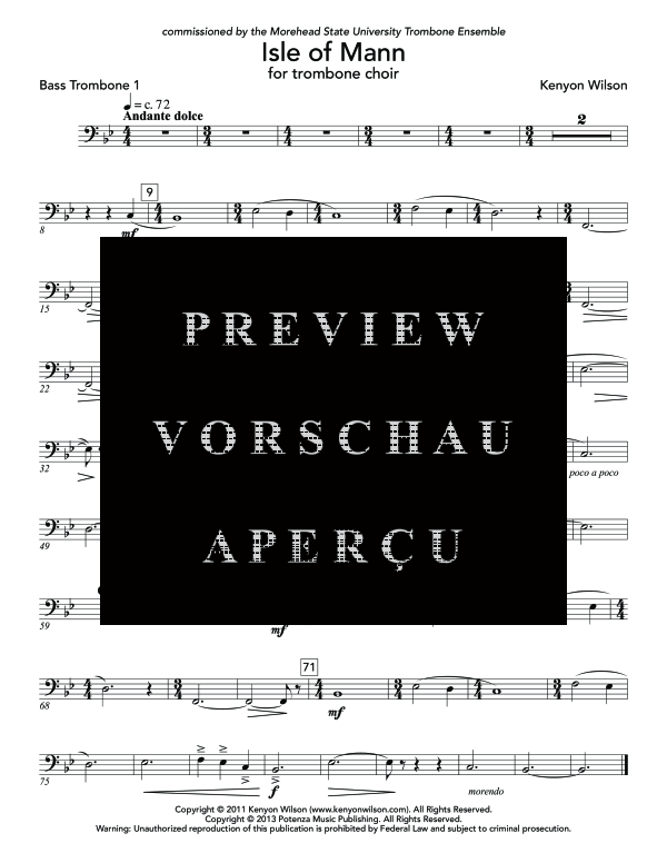 Produktgalerie: Seite 11 von 11 Isle of Mann, , (Ensemble Posaune Doppel Quartett)