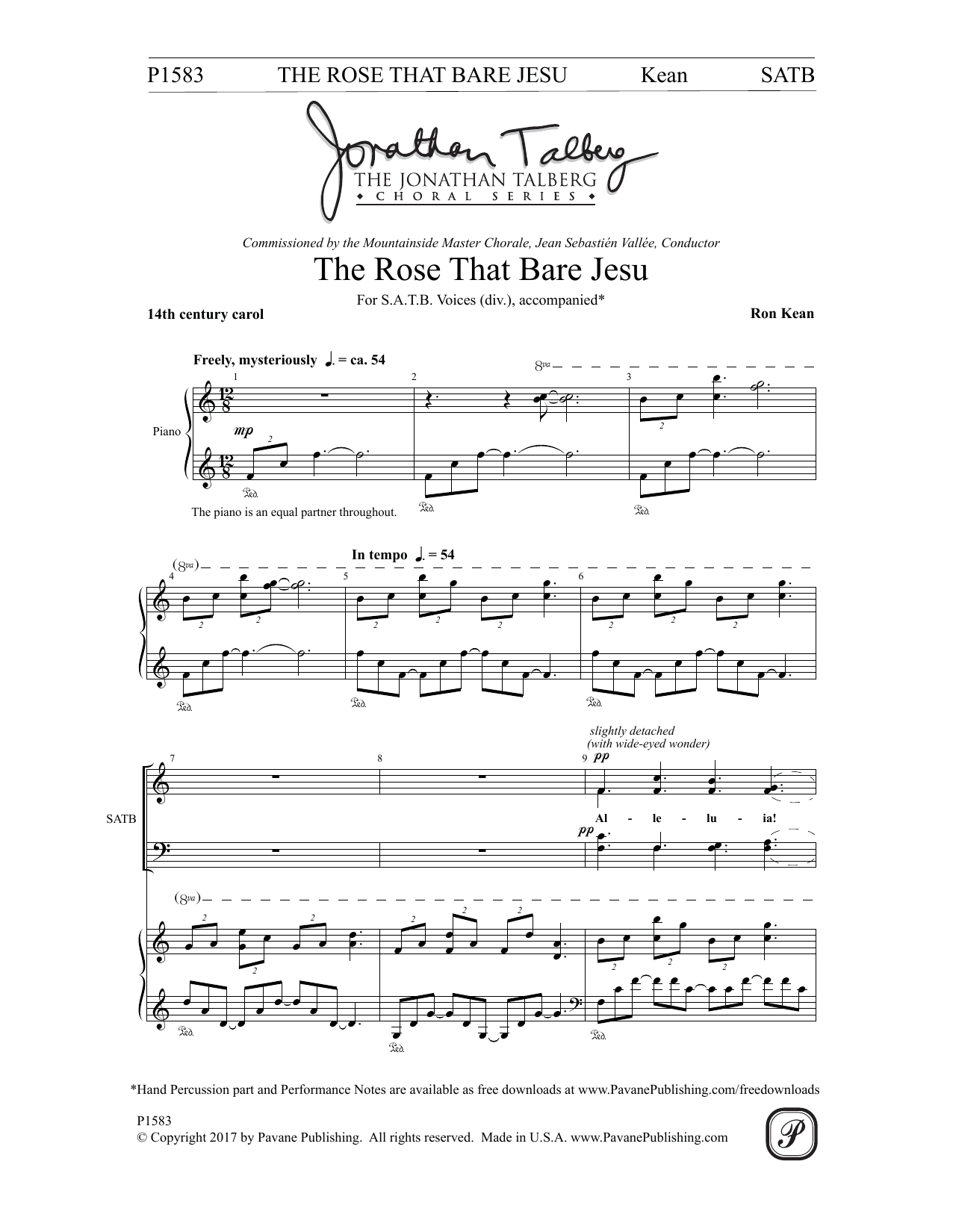 Product gallery: Page 1 of 1 The Rose that Bare Jesu, Ron Kean
