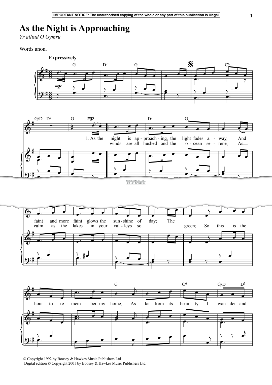 Produktgalerie: Seite 1 von 1 As The Night Is Approaching, Anon, Gesang, Klavier