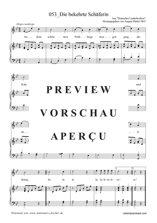 Product gallery: Page 2 of 3 Die bekehrte Schäferin , , Piano and Voice
