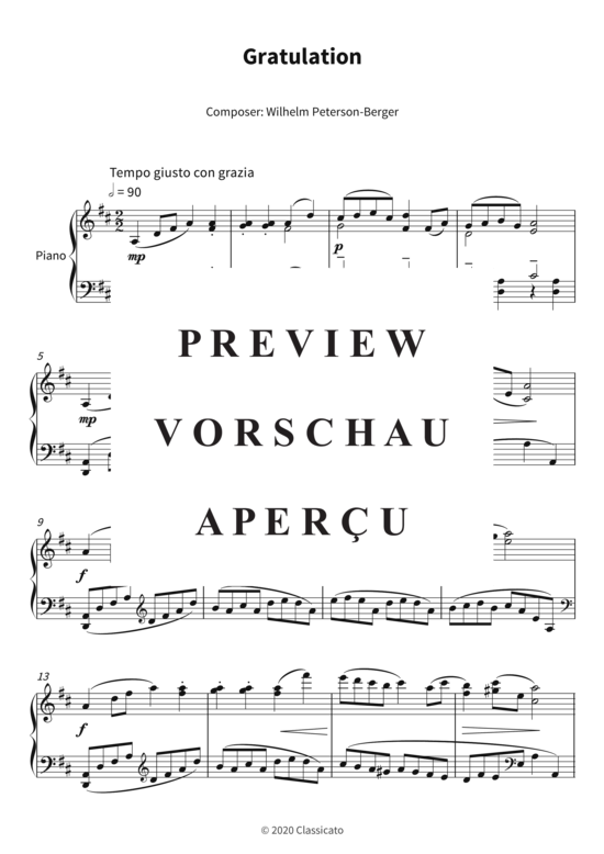 Product gallery: Page 4 of 7 Gratulation , , Piano Solo