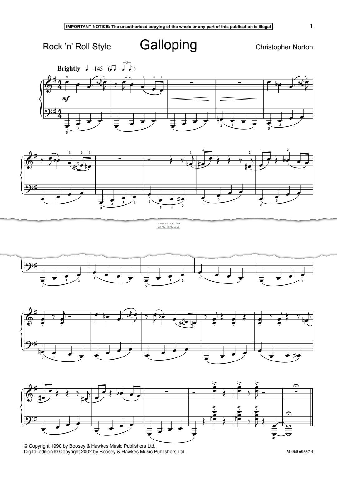 Produktgalerie: Seite 1 von 1 Galloping, Christopher Norton, Klavier