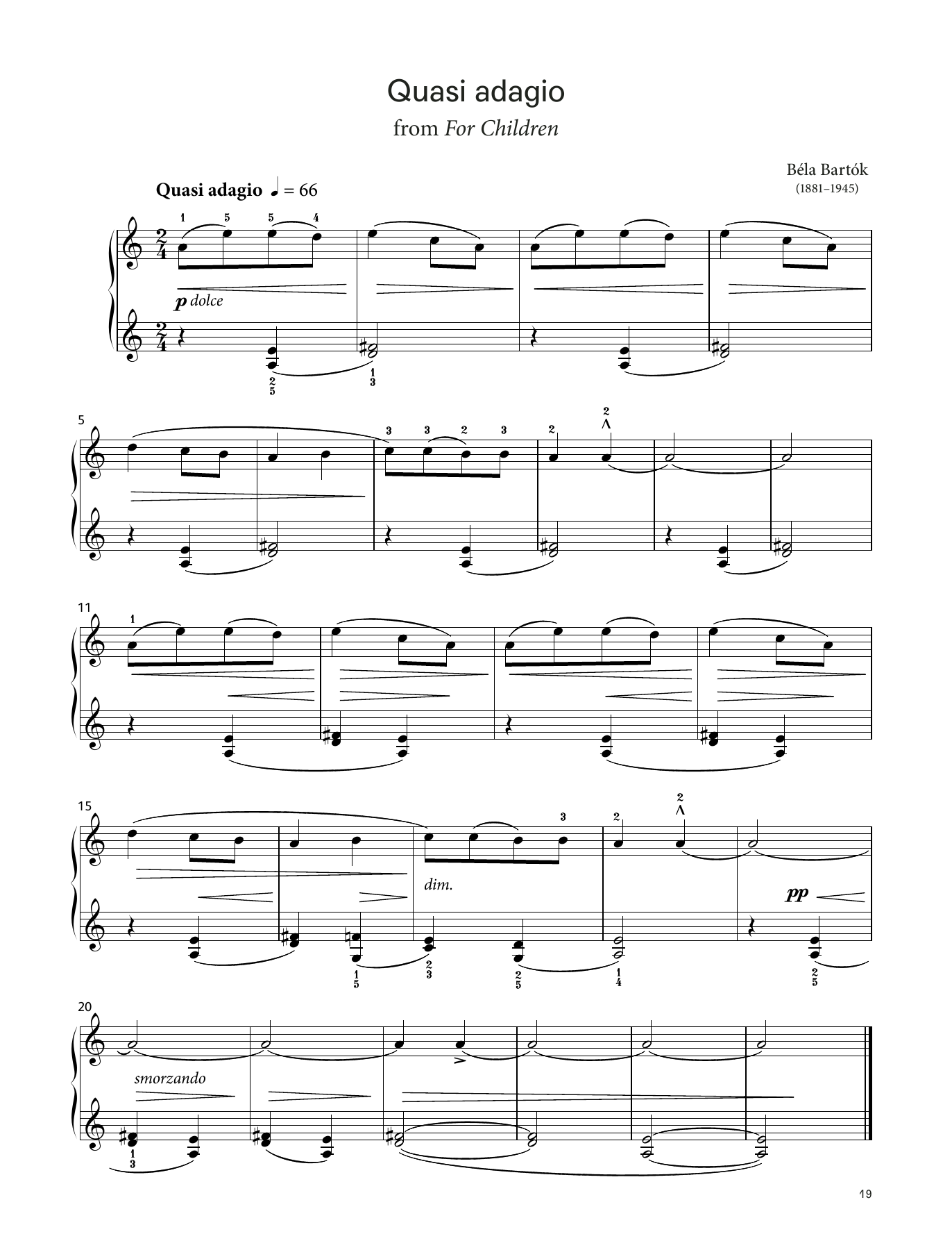 Produktbild zu: Quasi Adagio (LCME Piano 2018 Grade 1 List B)