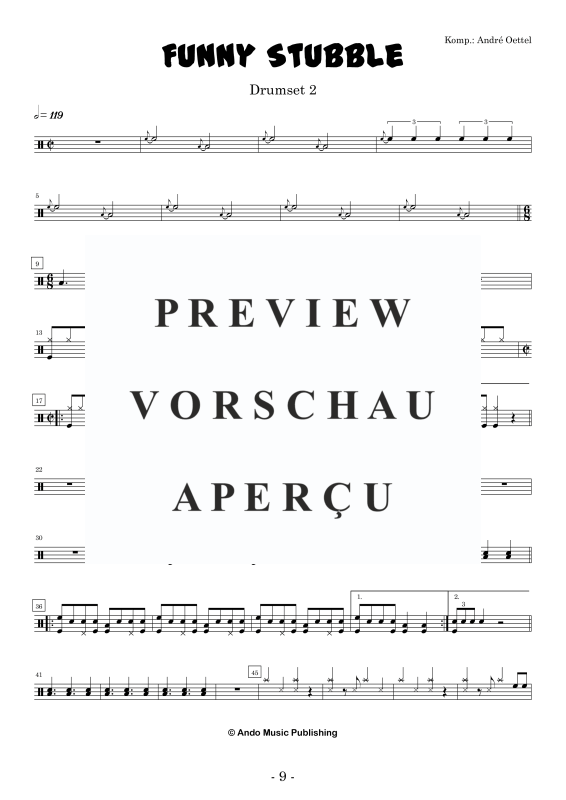 Produktgalerie: Seite 11 von 11 Funny Stubble, , Drumset Trio