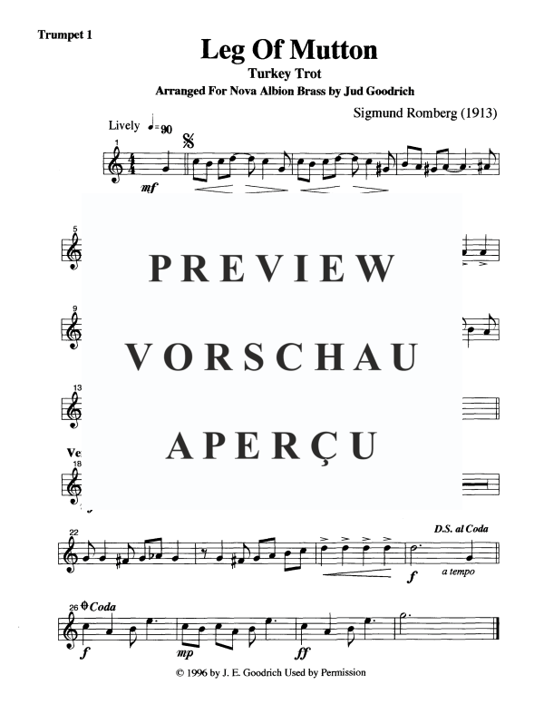 Product gallery: Page 6 of 11 Leg of Mutton, , Brass Quintet