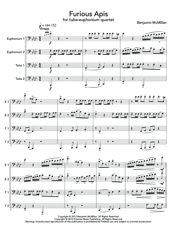Product gallery: Page 1 of 11 Furious Apis, , (Tuba Quartett EETT)