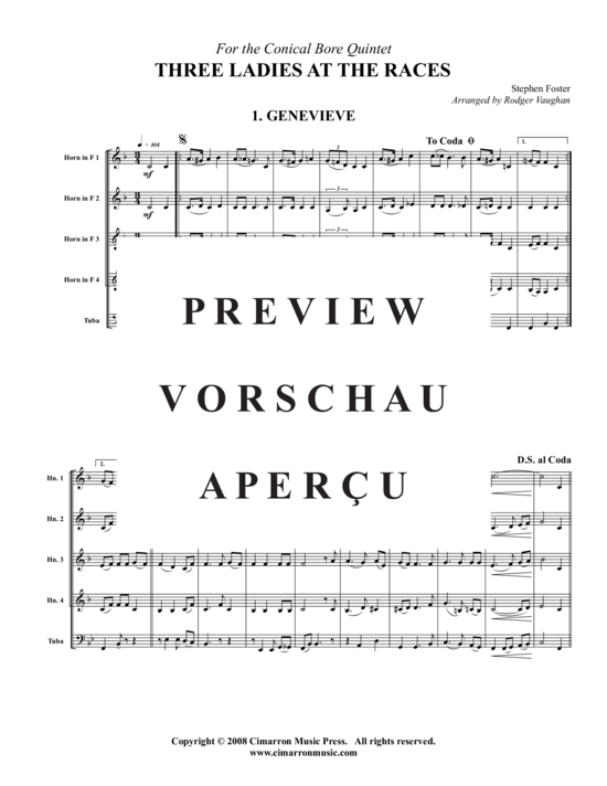 Product gallery: Page 2 of 16 Three Ladies at the (Camptown) , ,  Races (Brass Ensemble)