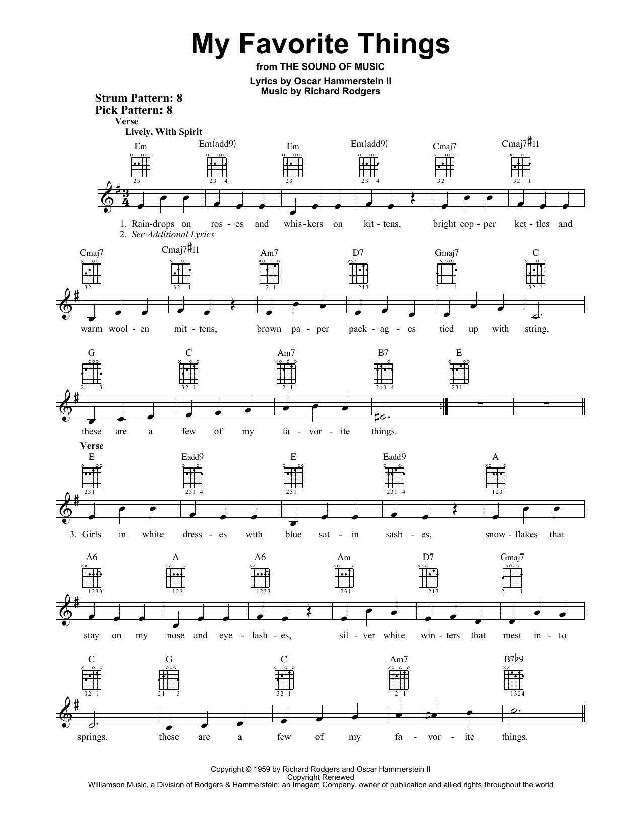Product gallery: Page 1 of 1 My Favorite Things, Rodgers & Hammerstein