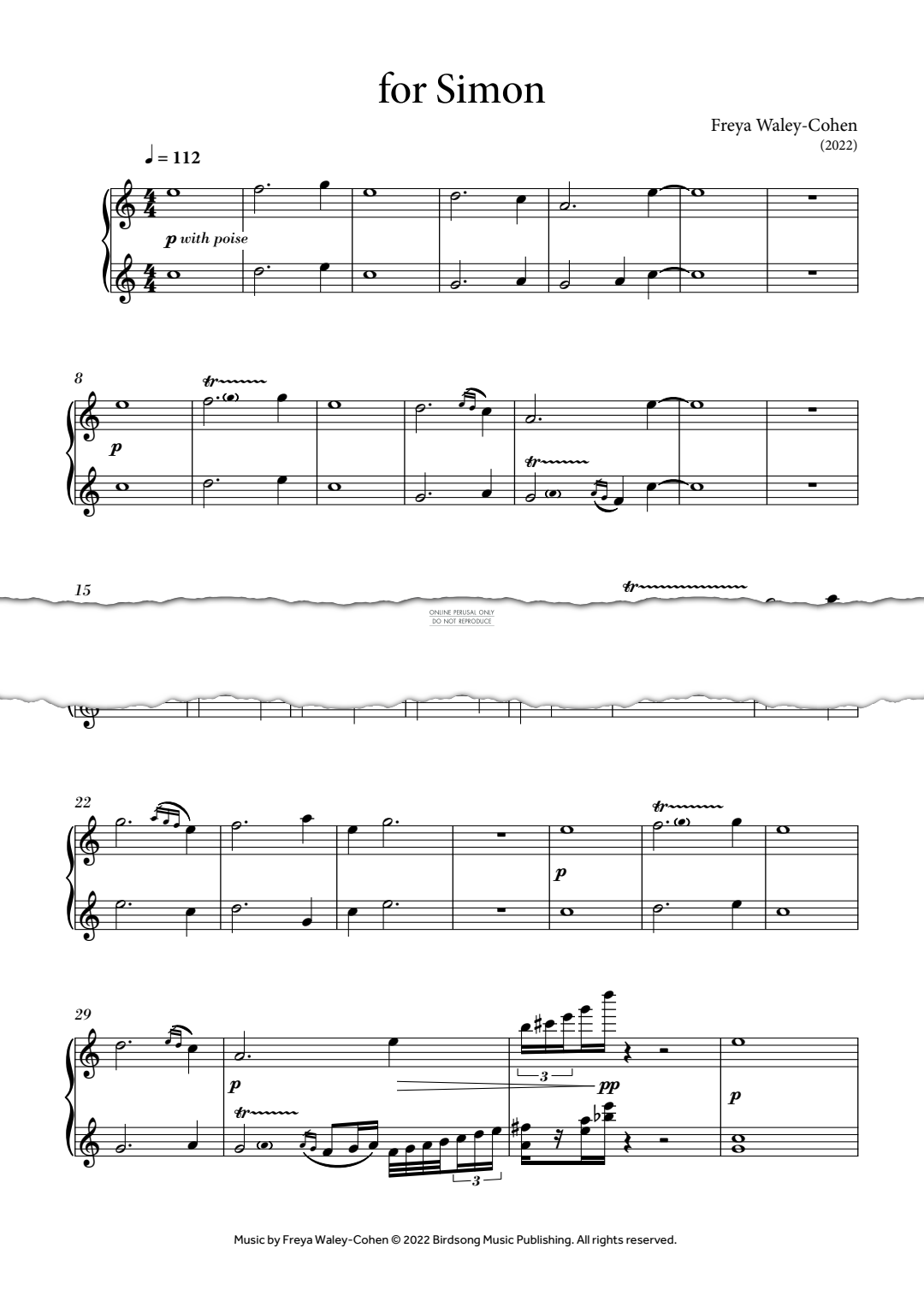 Produktgalerie: Seite 1 von 1 for Simon, Freya Waley-Cohen, Klavier
