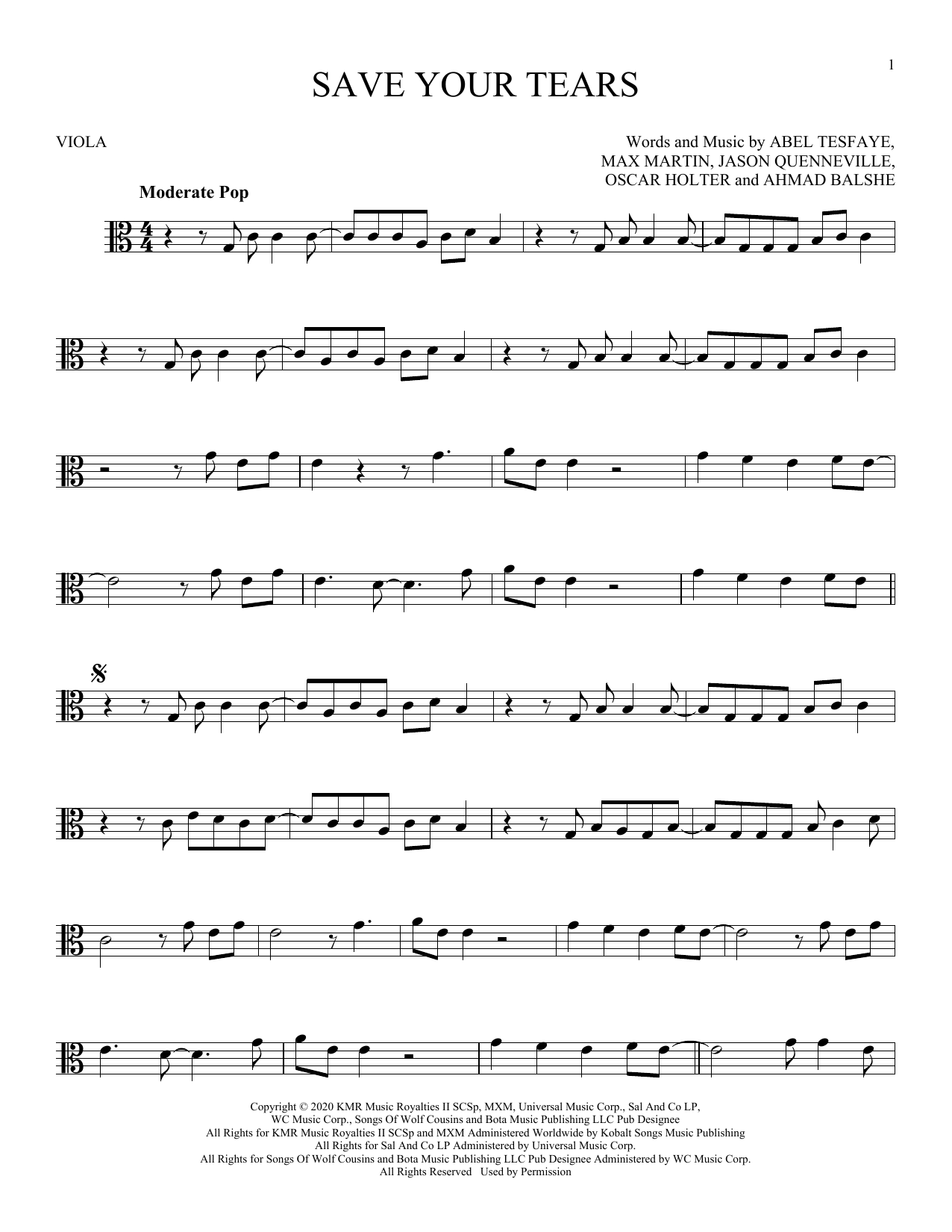 Product gallery: Page 1 of 1 Save Your Tears, The Weeknd