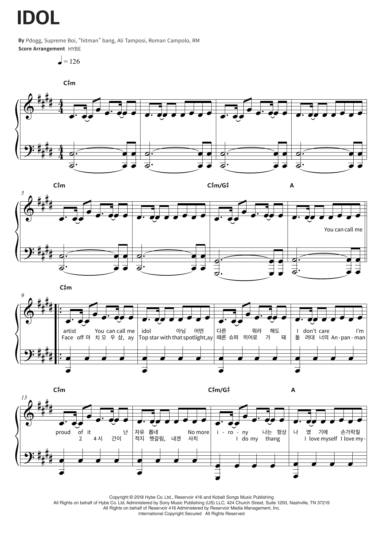 Produktgalerie: Seite 1 von 1 IDOL, BTS