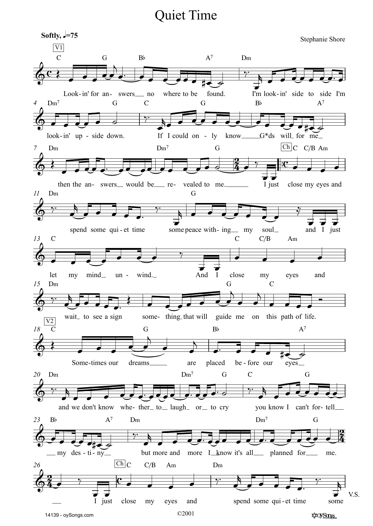Produktgalerie: Seite 1 von 1 Quiet Time, Stephanie Shore, Melodieinstrument