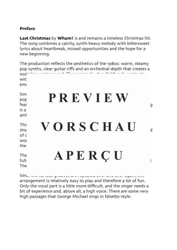 Product gallery: Page 4 of 11 Last Christmas, Wham!, Combo Band - Vocal Version