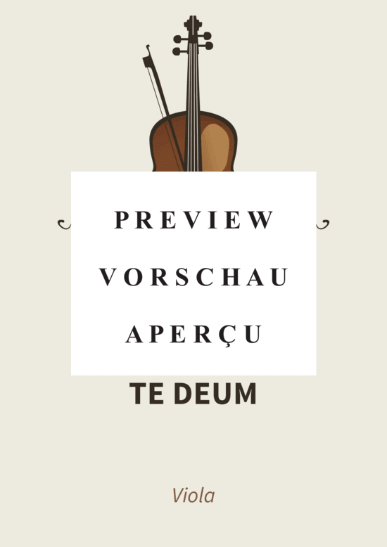 Produktgalerie: Seite 2 von 4 Te Deum , , (Bratsche)