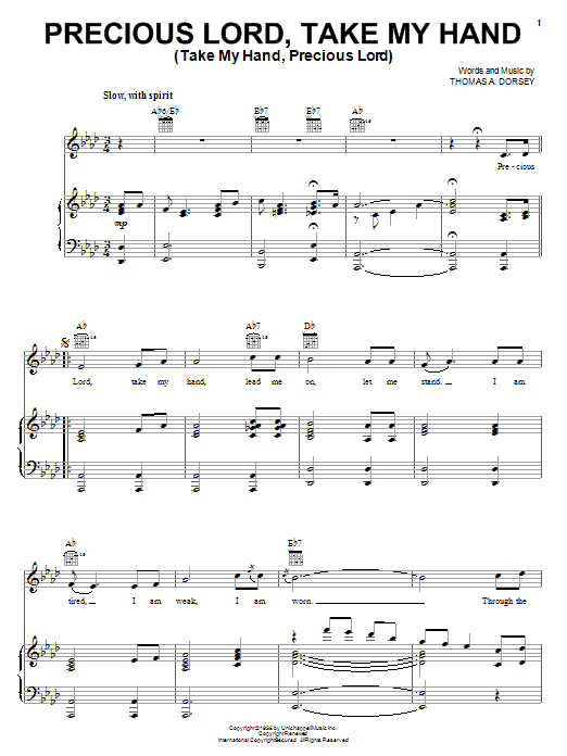 Produktgalerie: Seite 1 von 1 Precious Lord, Take My Hand (Take My Hand, Precious Lord), Elvis Presley, Gesang, Gitarre, Klavier