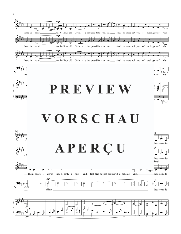 Produktgalerie: Seite 9 von 11 The Rights of Man, , Gemischter Chor