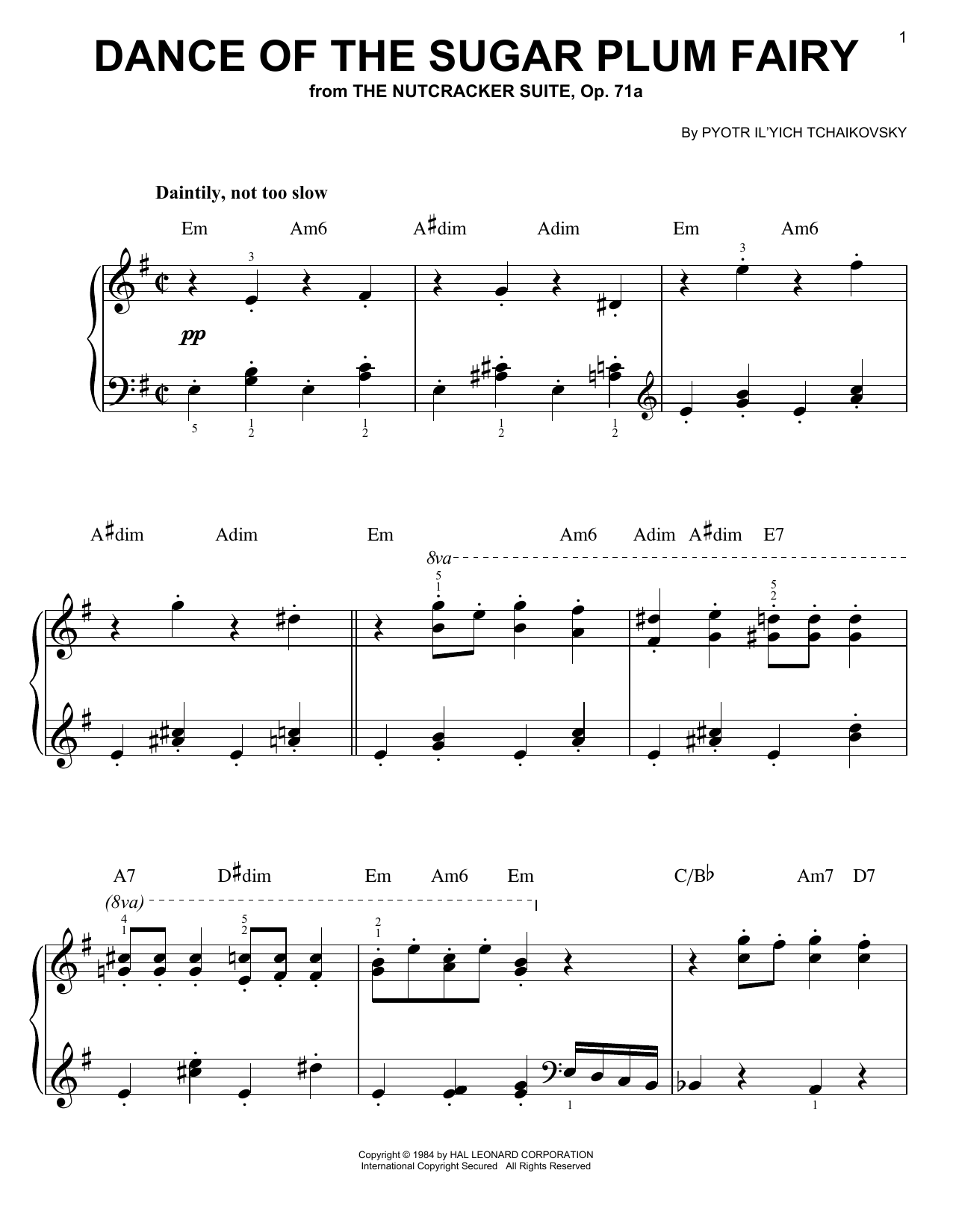 Produktbild zu: Dance Of The Sugar Plum Fairy (from The Nutcracker)