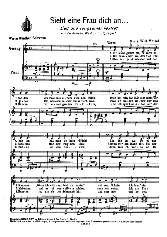 Produktbild zu: Sieht eine Frau dich anaus: Die Frau im Spiegel (Operette)