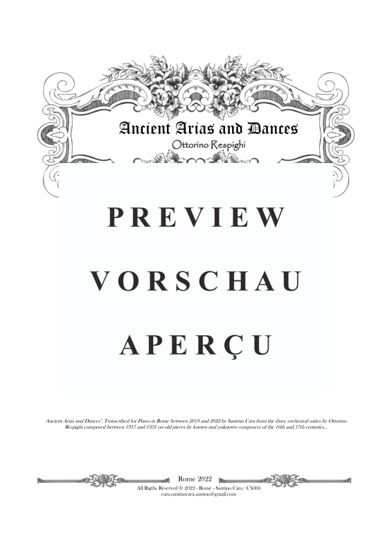 Produktgalerie: Seite 2 von 11 Ancient Arias and Dances - 3 Piano Suites - Complete Scores, , Klavier Solo