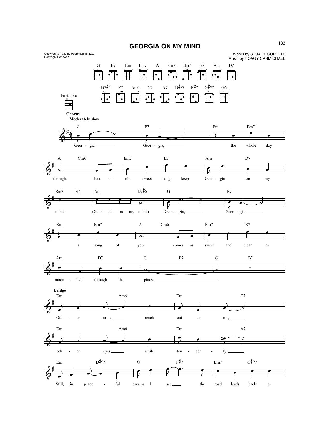 Produktgalerie: Seite 1 von 1 Georgia On My Mind, Ray Charles