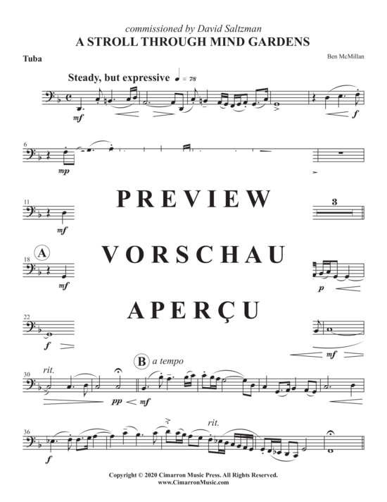 Product gallery: Page 13 of 15 Stroll Through Mind Gardens, A , , (tuba + piano)