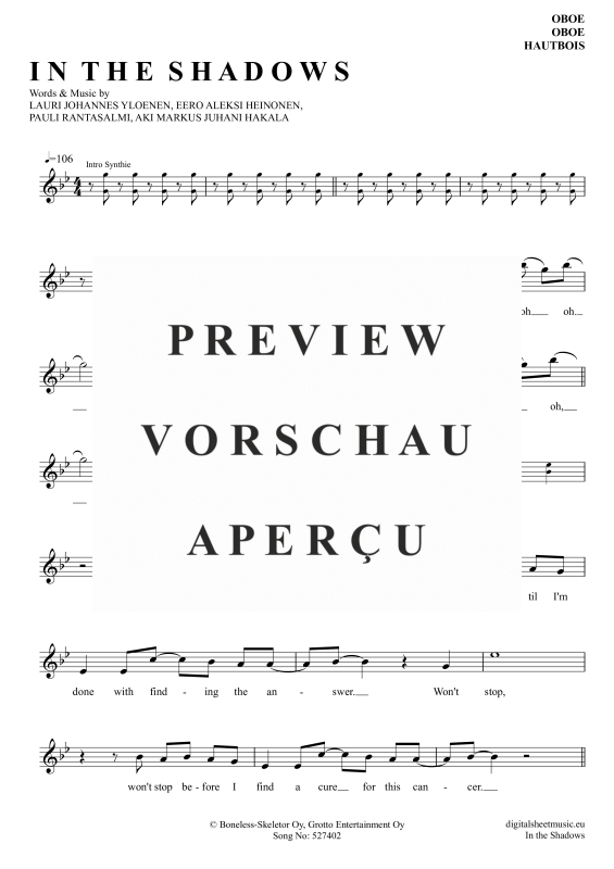 gallery: In The Shadows, Rasmus, Oboe