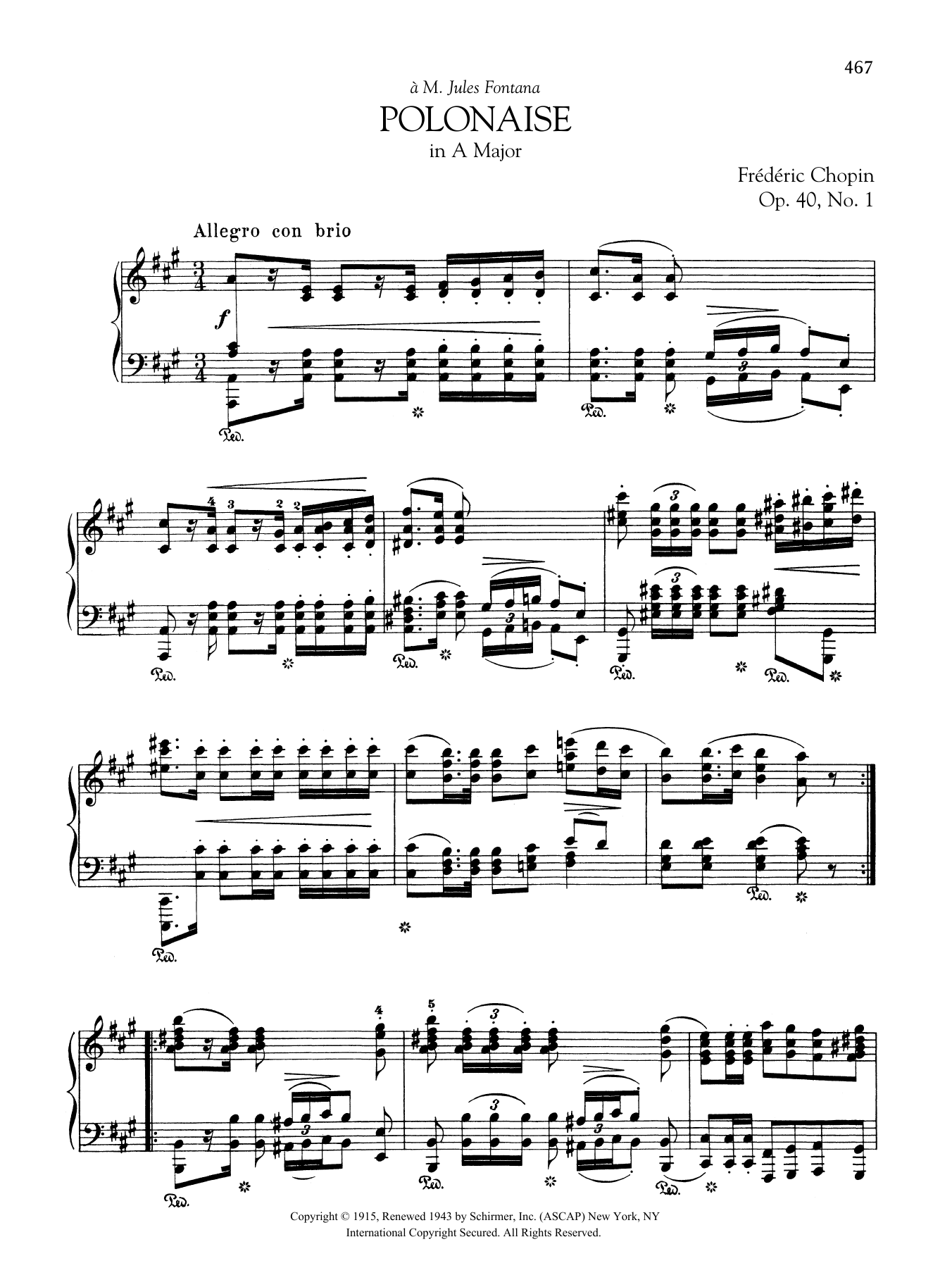 Product gallery: Page 1 of 1 Polonaise in A Major, Op. 40, No. 1, Frédéric Chopin