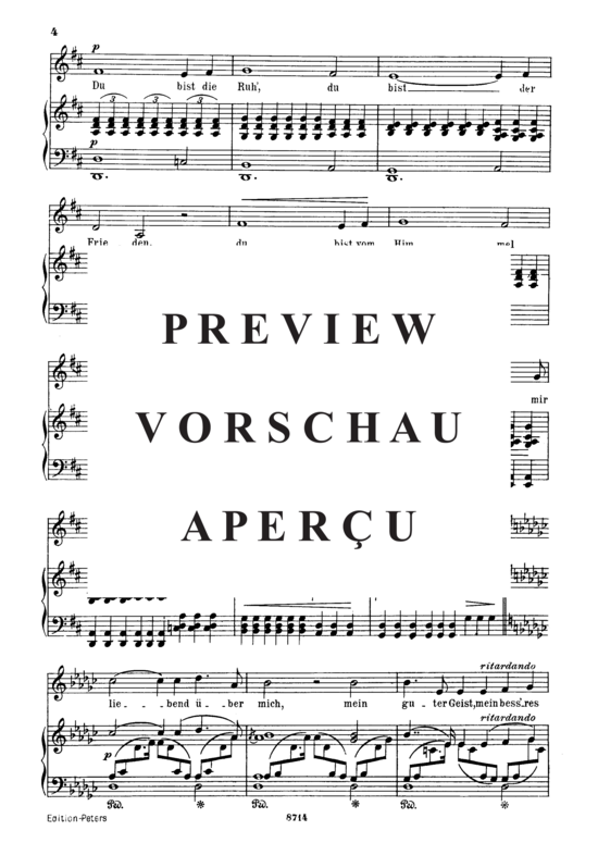 Product gallery: Page 3 of 4 Widmung Op.25 No.1, , Medium Voice and Piano