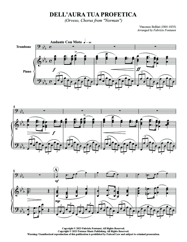 Product gallery: Page 1 of 10 Dell´aura Tua Profetica, , (tuba and piano)
