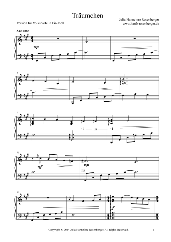 gallery: Träumchen, , (Folk harp solo)