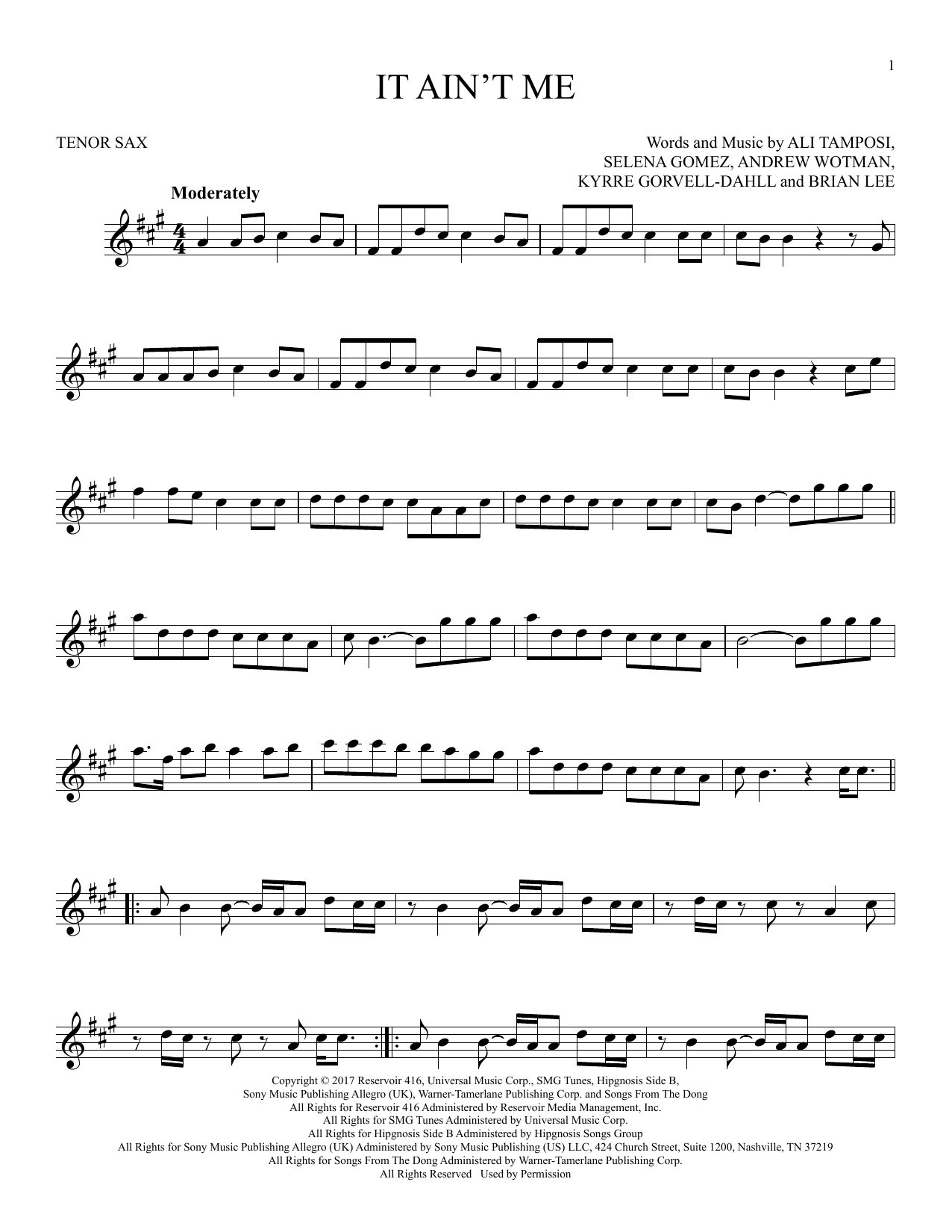 Product gallery: Page 1 of 1 It Ain't Me, Kygo and Selena Gomez