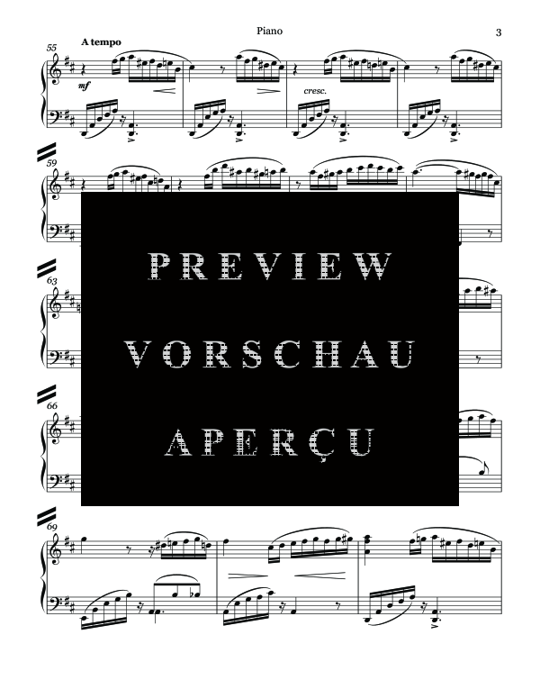 Produktgalerie: Seite 5 von 11 Pastorale: Peaceful Evening, Op. 52b, , (Blechbläser Quintett und KLavier)