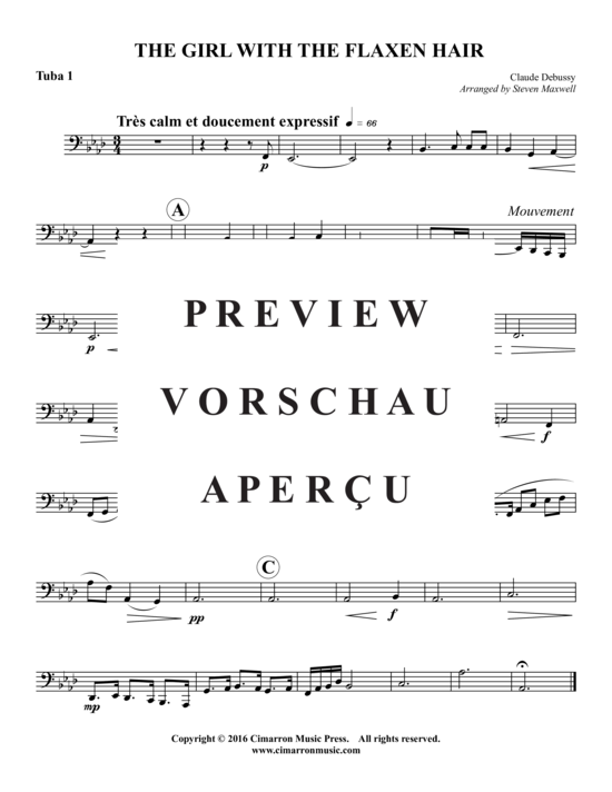 Product gallery: Page 9 of 10 The Girl With The Flaxen Hair , , (Tuba quartet EEETT)