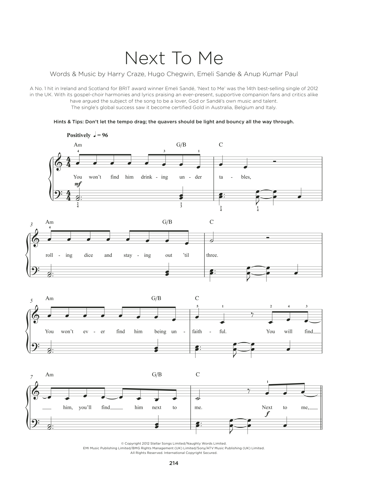 Produktbild zu:  Next To Me - Emeli Sandé