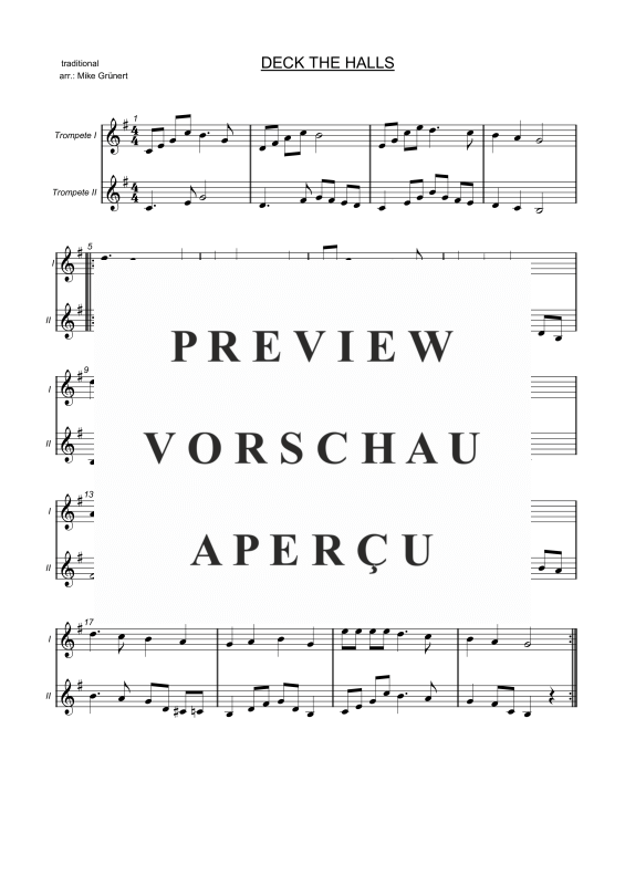 gallery: Carols in Duet, , Duette für 2 Trompeten oder Instrumente in B