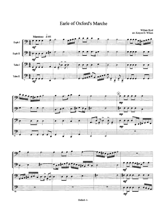 Product picture to: Earle of Oxford´s March William Byrd
