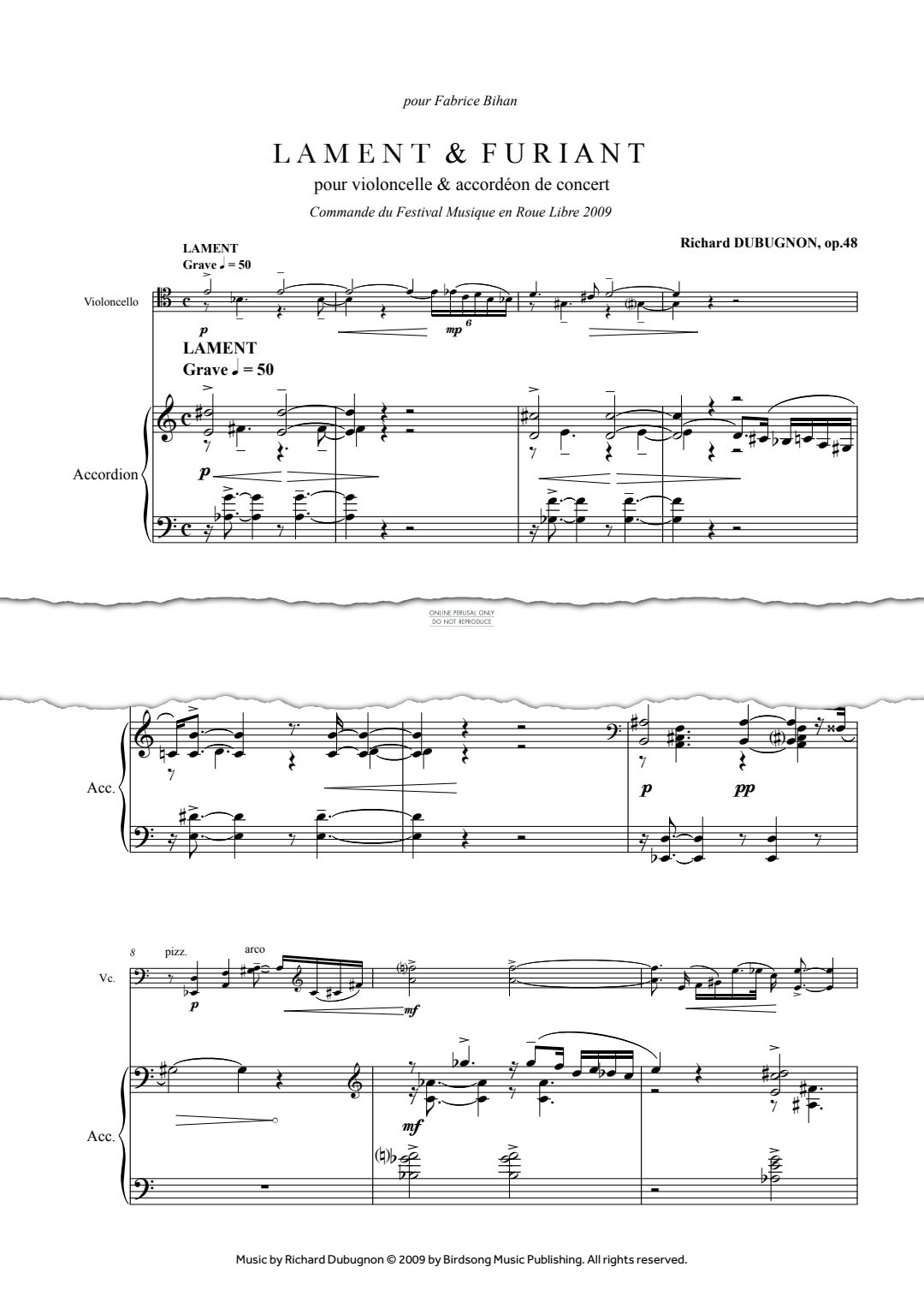 Produktgalerie: Seite 1 von 1 Lament & Furian, Richard Dubugnon, Akkordeon, Violoncello