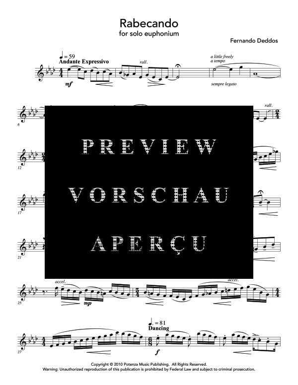 Product gallery: Page 5 of 11 Rabecando, , (Euphonium Solo)