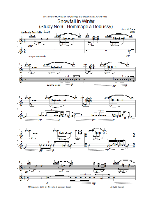 Produktbild zu: Snowfall In Winter (Study No 9 - Hommage À Debussy)